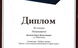 Подробнее о статье Диплом Губернатора «Наше Подмосковье» 2016